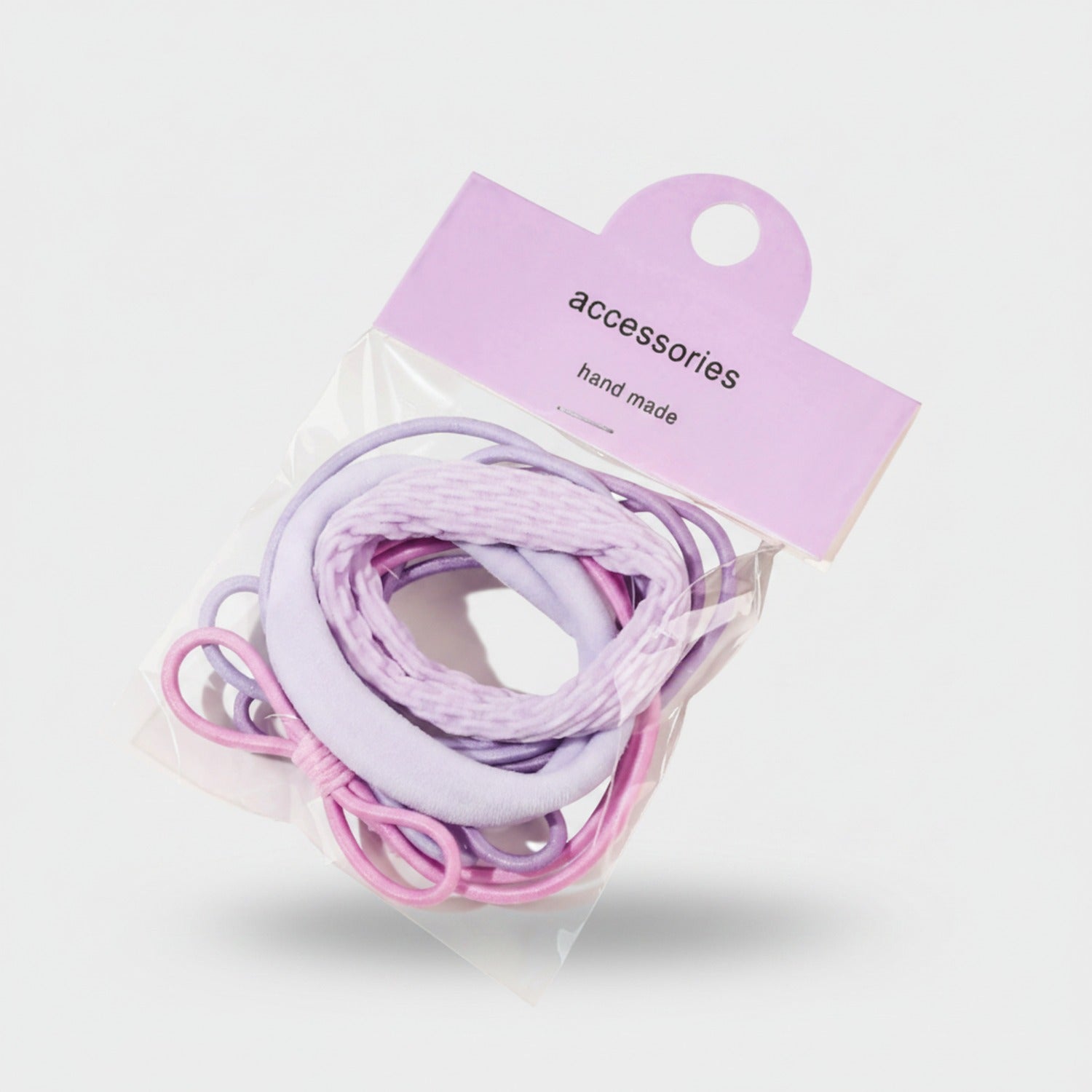 Pastel Tie-Dye Hair Clip Set With Elastic Bands