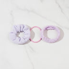 Pastel Tie-Dye Hair Clip Set With Elastic Bands – hair accessories (view 2)