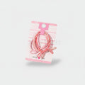 Pink Elastic Hair Bow Clips Set