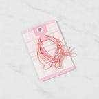 Pink Elastic Hair Bow Clips Set – hair accessories (view 2)