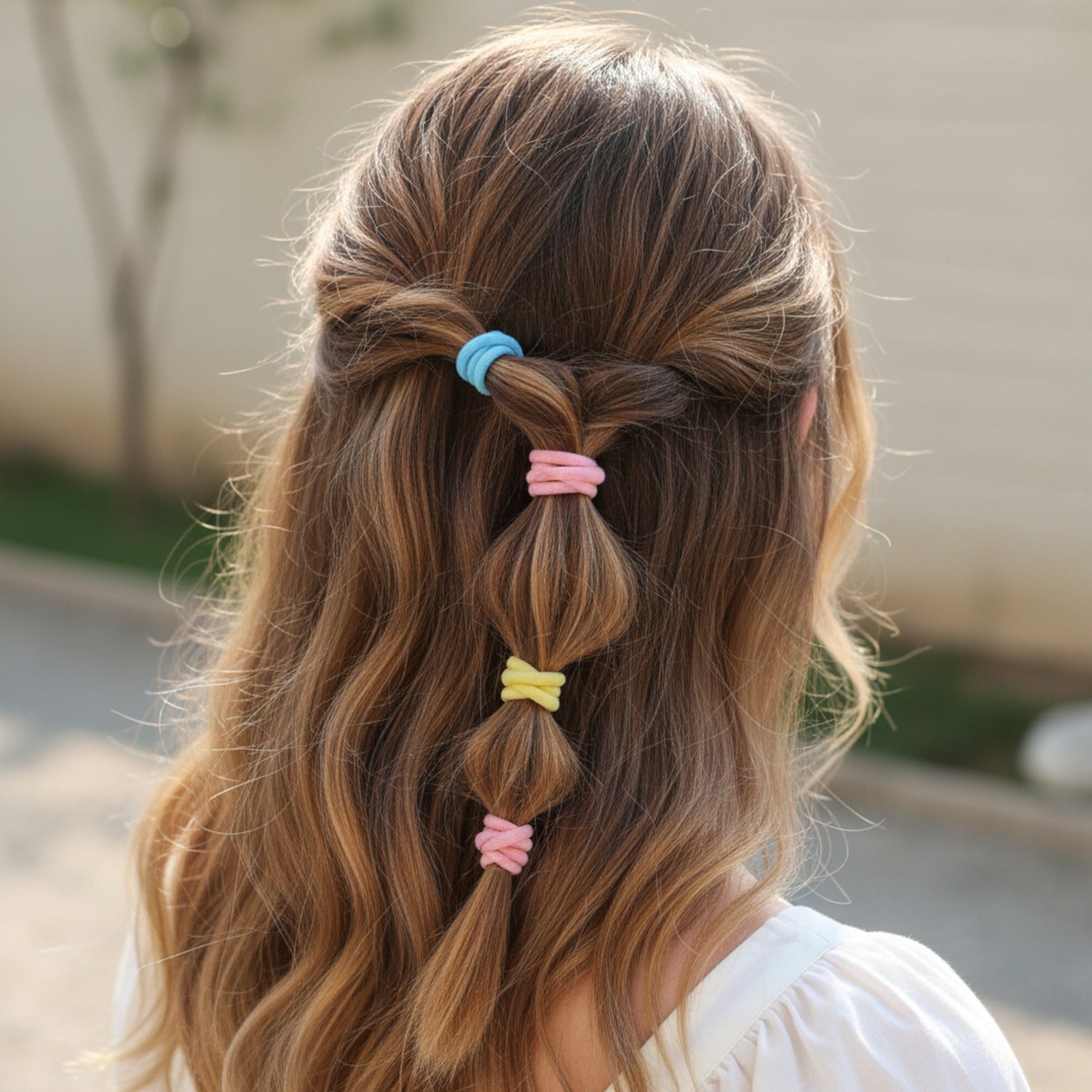 Rainbow Pastel Hair Clips Set Multi-Color