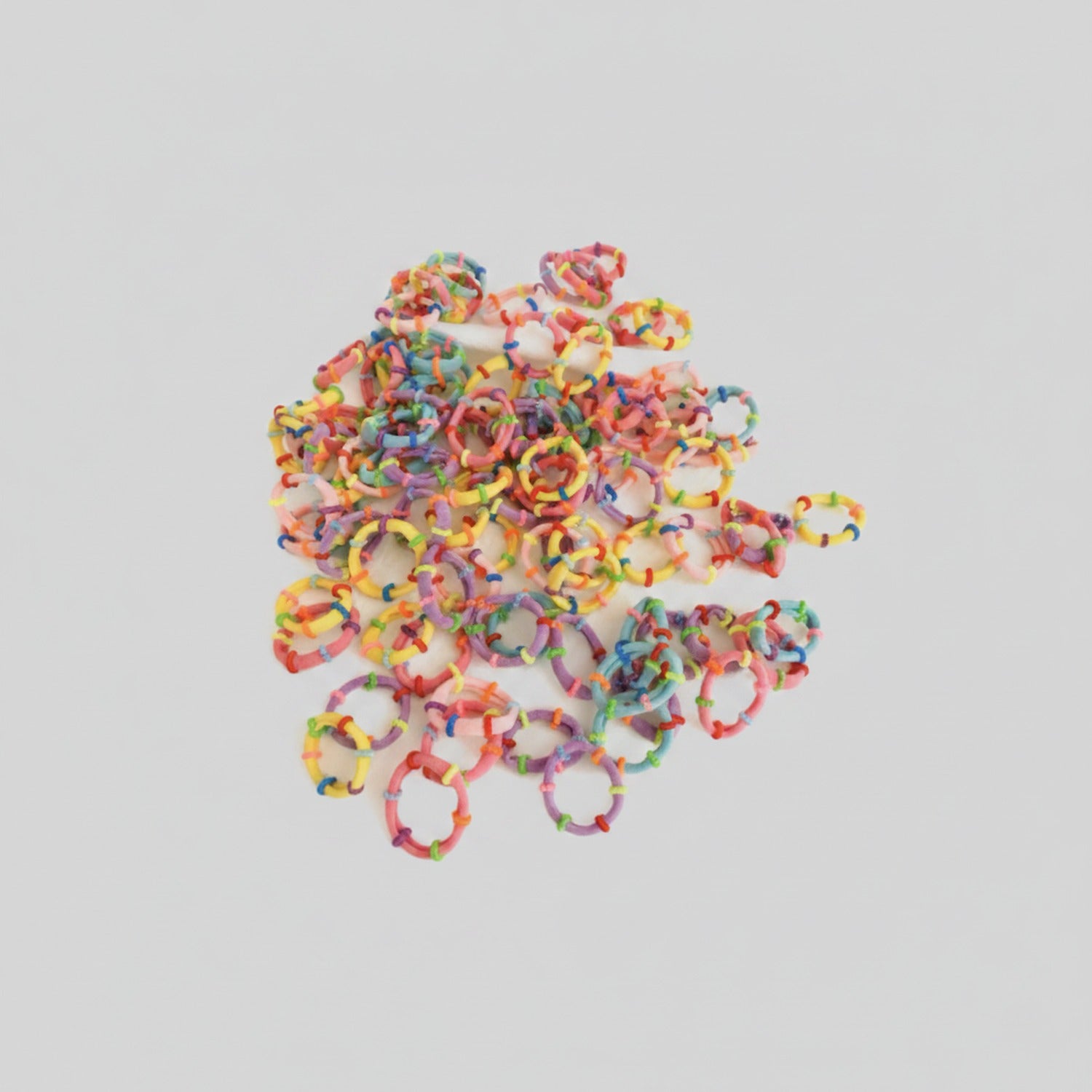 Colorful Beaded Hair Clips Rainbow Multi-Pack