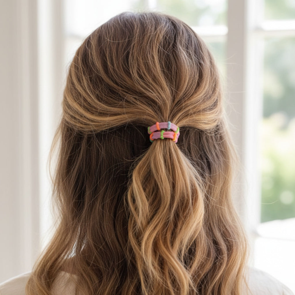 Colorful Beaded Hair Clips Rainbow Multi-Pack