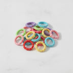 Colorful Beaded Hair Clips Rainbow Multi-Pack – hair accessories (view 2)