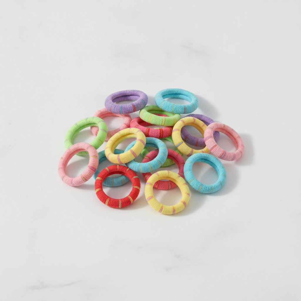 Colorful Beaded Hair Clips Rainbow Multi-Pack – hair accessories (view 2)