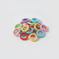 Colorful Beaded Hair Clips Rainbow Multi-Pack – hair accessories (view 1)