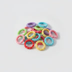 Colorful Beaded Hair Clips Rainbow Multi-Pack – hair accessories (view 1)