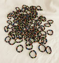 Colorful Striped Coil Hair Clips Set – hair accessories (view 1)