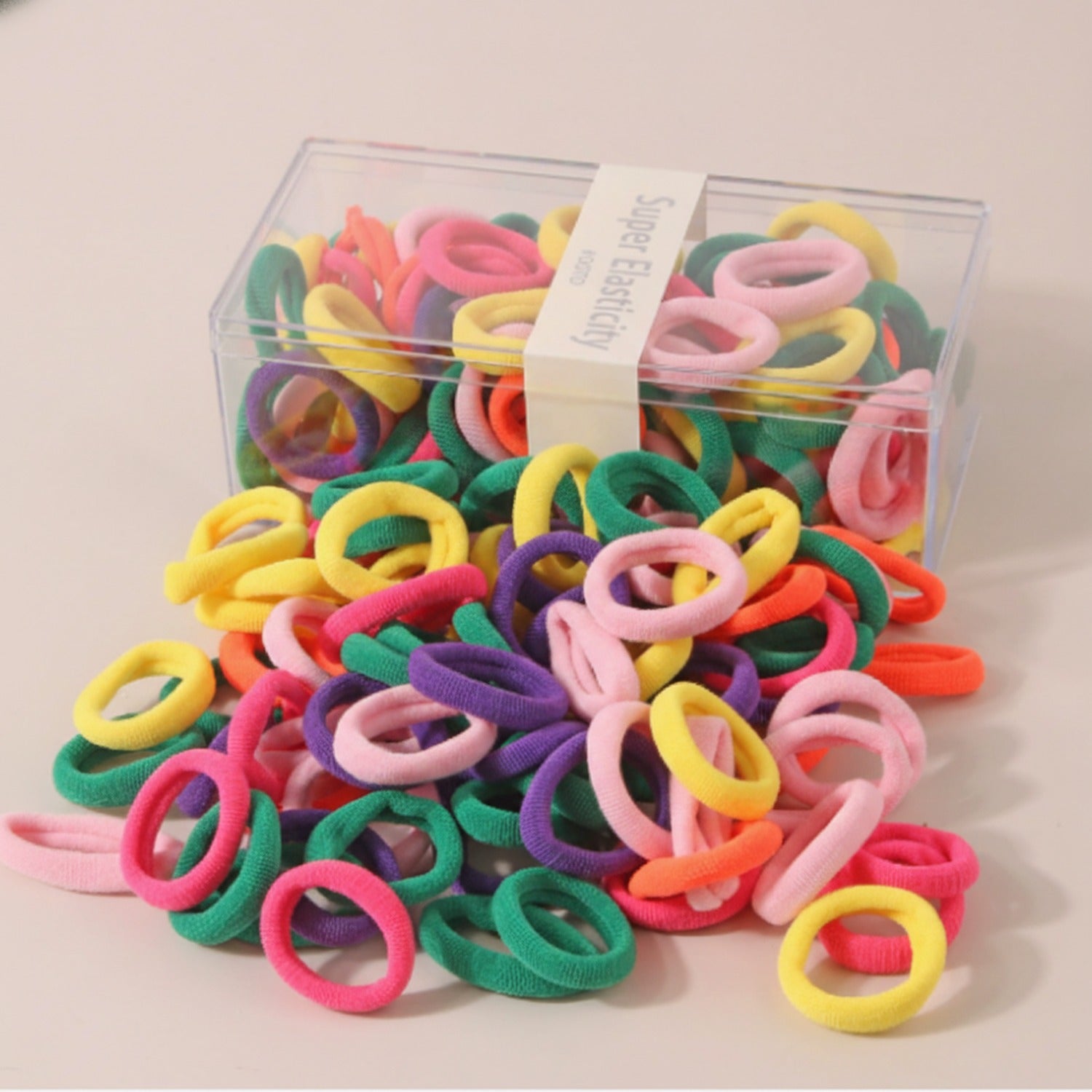 Colorful Hair Ties Rainbow Elastic Ponytail Holders