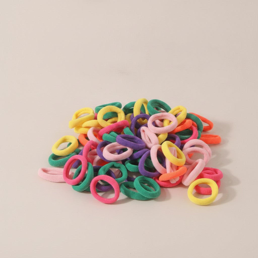 Colorful Hair Ties Rainbow Elastic Ponytail Holders