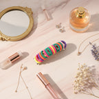 Colorful Hair Ties Rainbow Elastic Ponytail Holders – hair accessories (view 3)