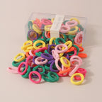 Colorful Hair Ties Rainbow Elastic Ponytail Holders – hair accessories (view 1)