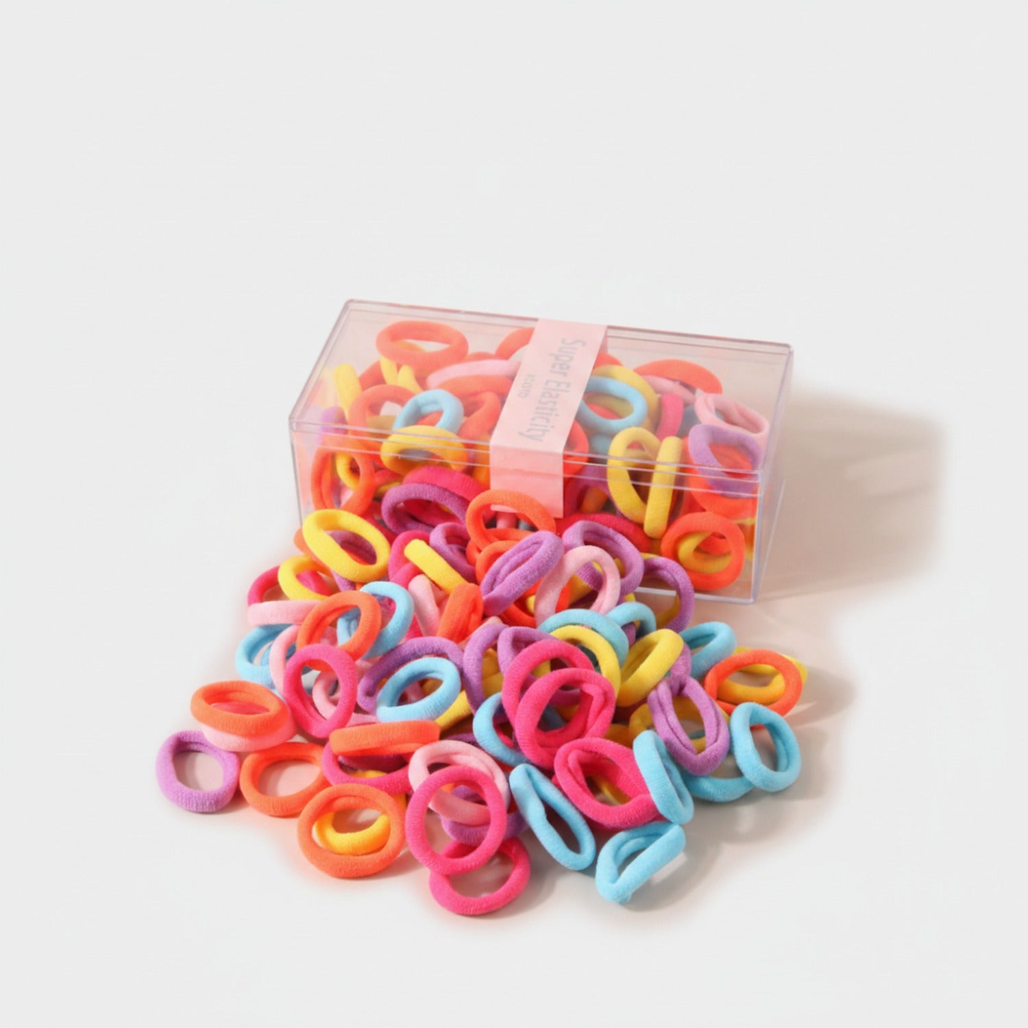 Colorful Fuzzy Hair Ties Rainbow Pack