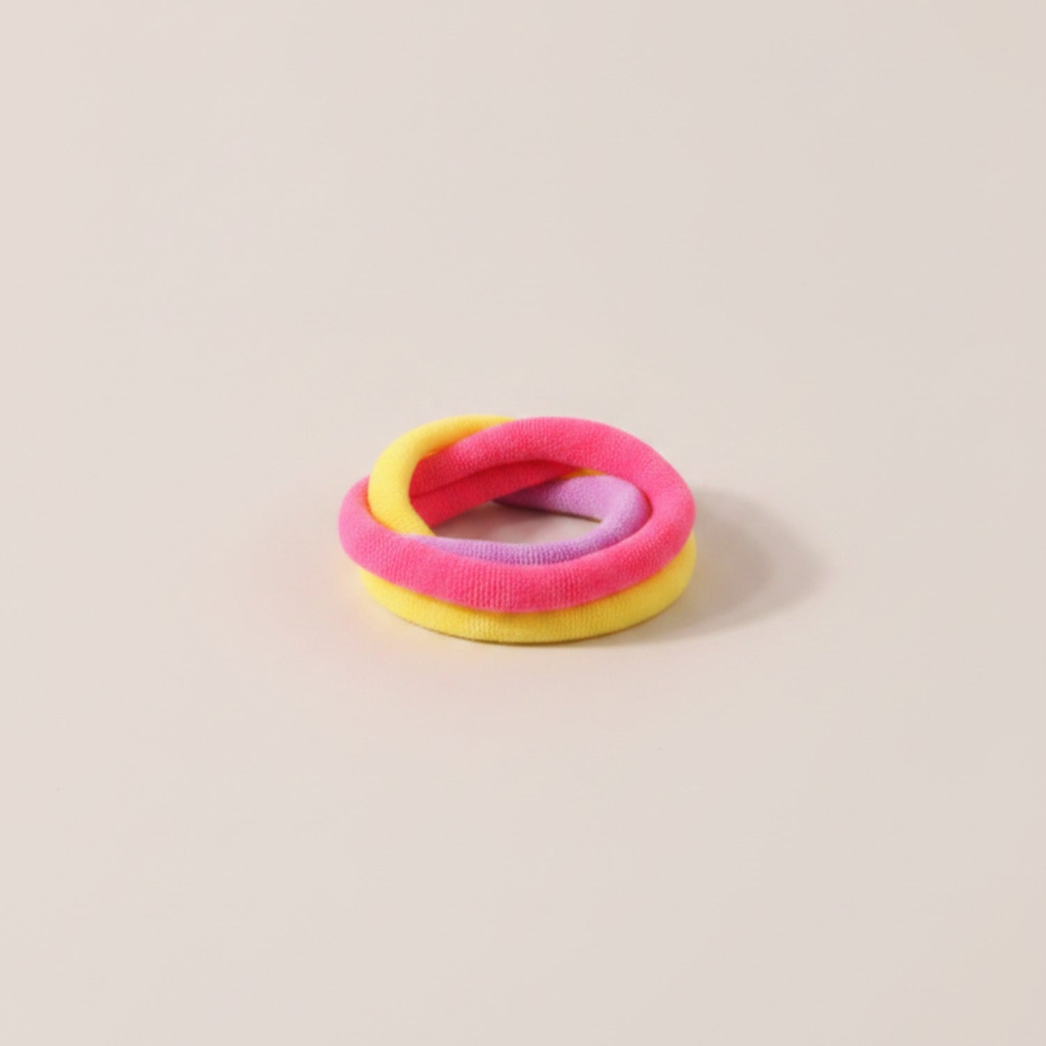 Colorful Fuzzy Hair Ties Rainbow Pack