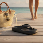 Black Cloud Comfort Thong Sandals