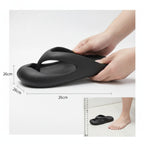 Black Cloud Comfort Thong Sandals