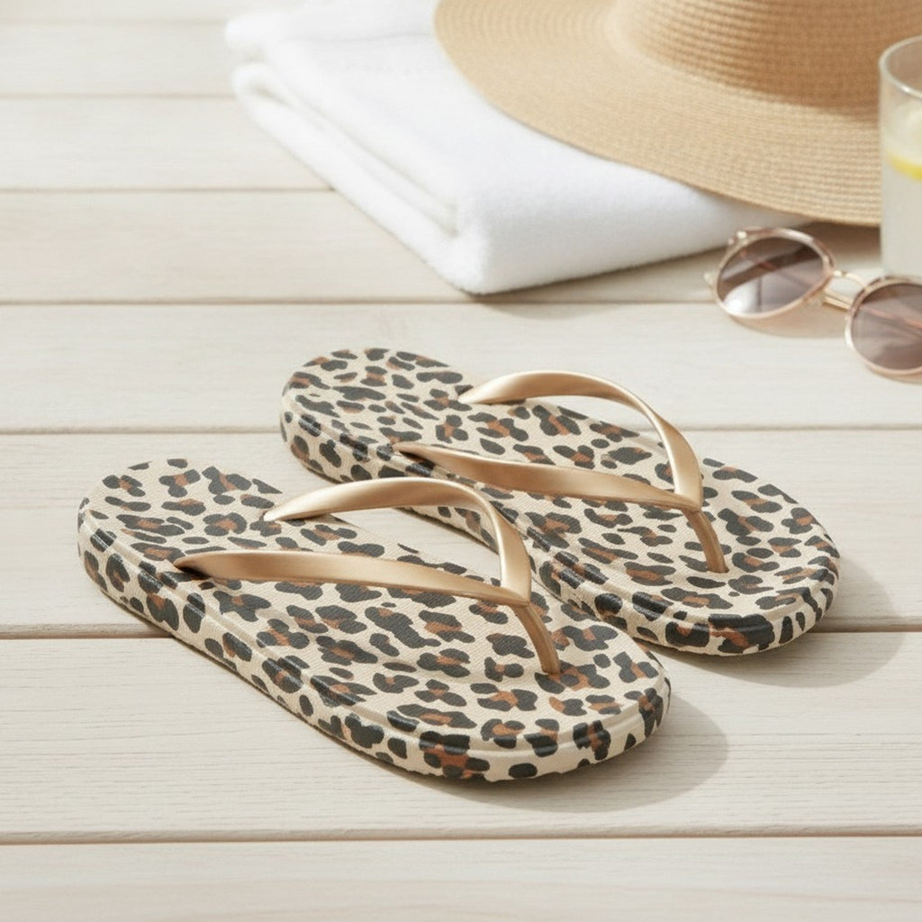 Stylish Patterned Beach Flip-Flops – apparel accessories (view 3)