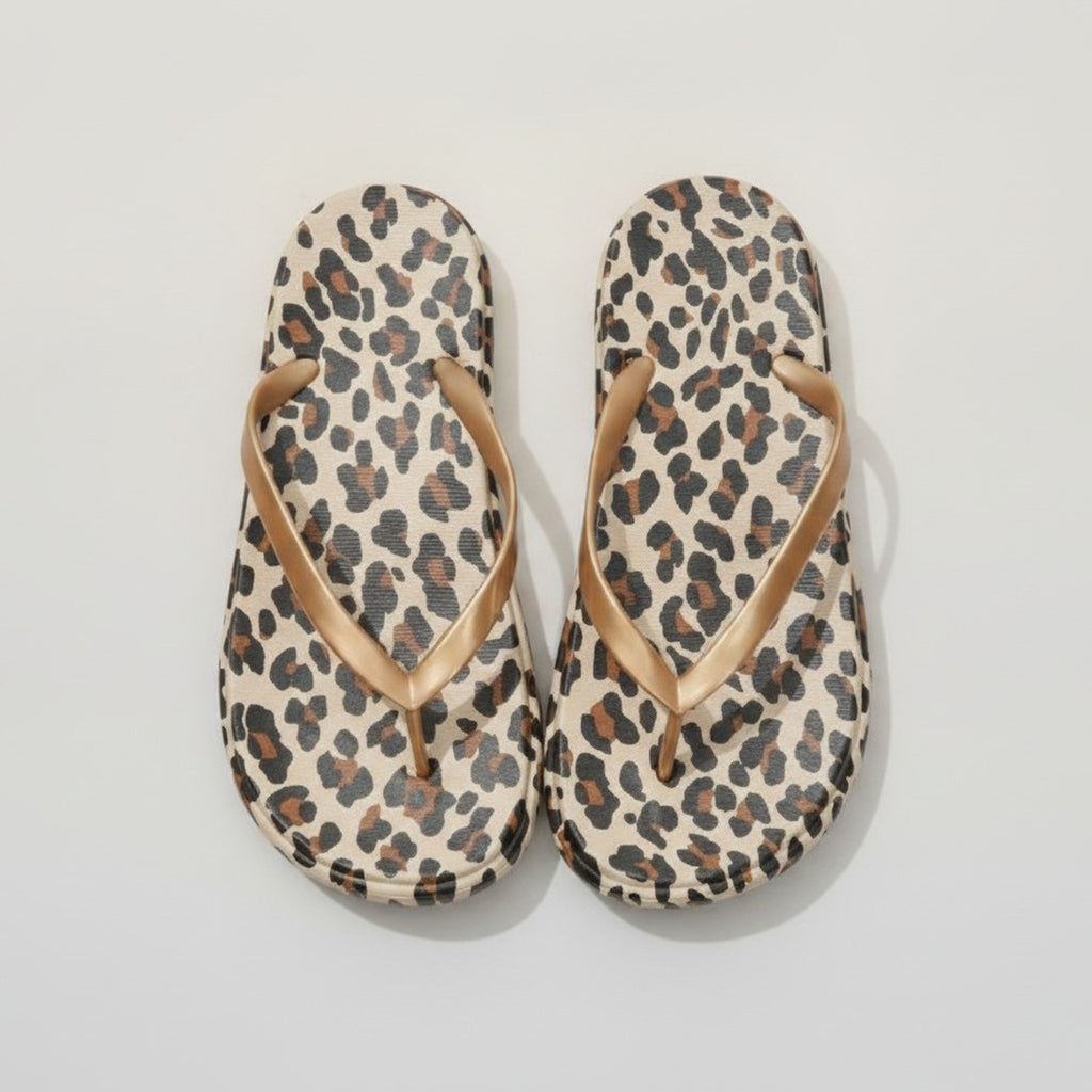 Stylish Patterned Beach Flip-Flops – apparel accessories (view 1)