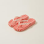 Women's Plaid Gingham Comfort Beach Flip-Flops
