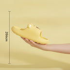 Yellow Cartoon Animal Soft Outdoor Slide Slippers