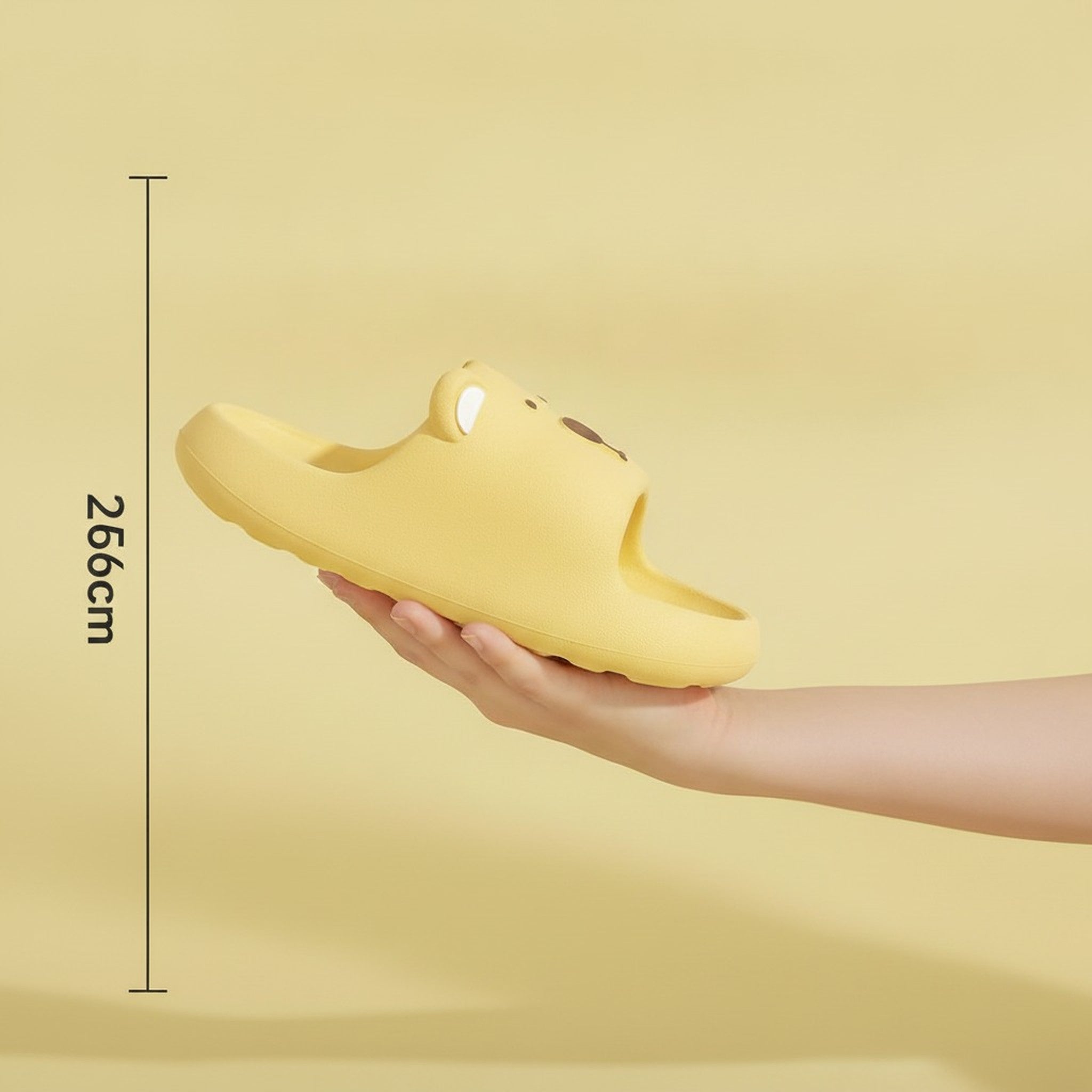 Yellow Cartoon Animal Soft Outdoor Slide Slippers