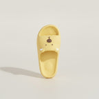 Yellow Cartoon Animal Soft Outdoor Slide Slippers