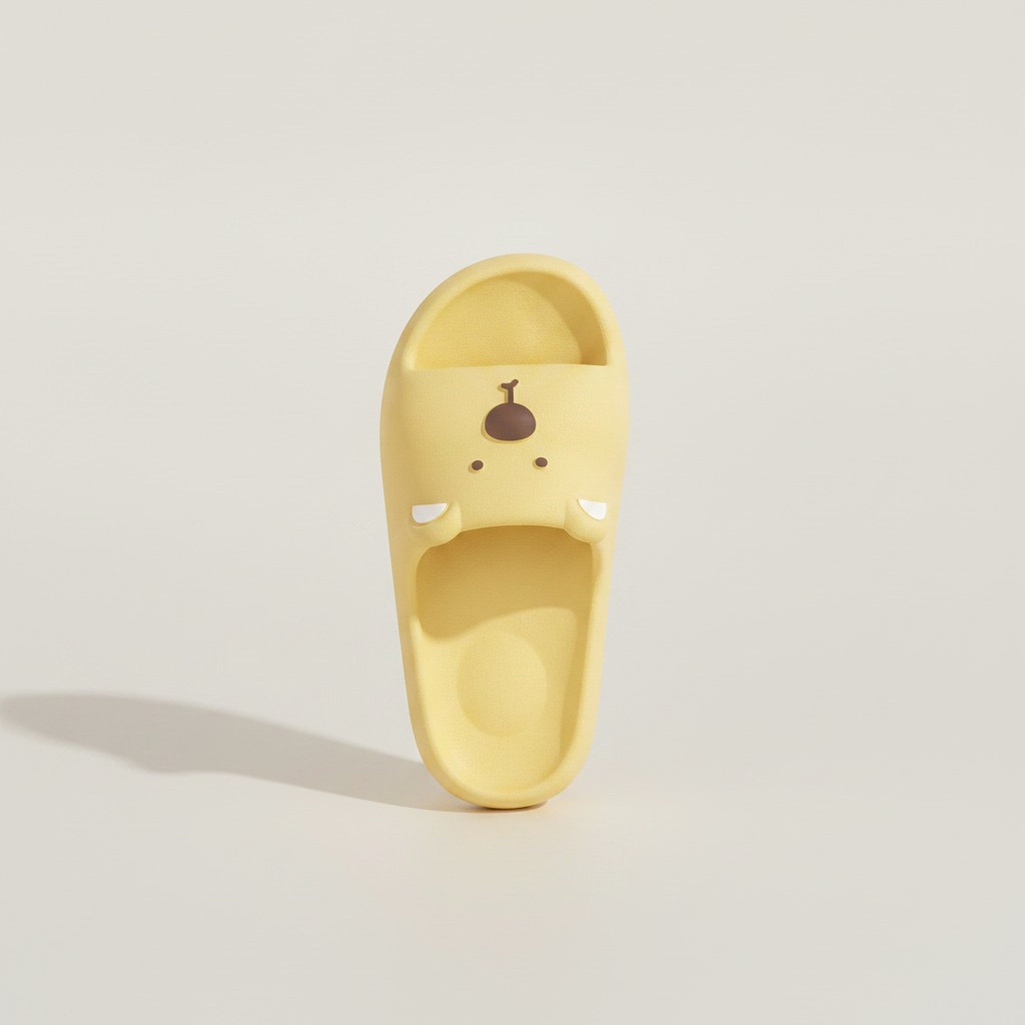 Yellow Cartoon Animal Soft Outdoor Slide Slippers