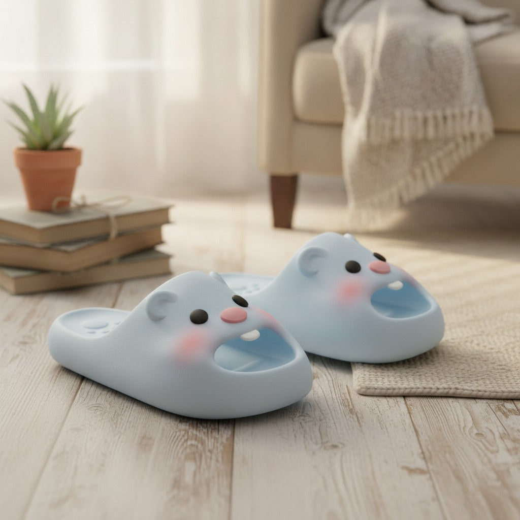 Cute Beaver Soft Platform Slippers – apparel accessories (view 3)
