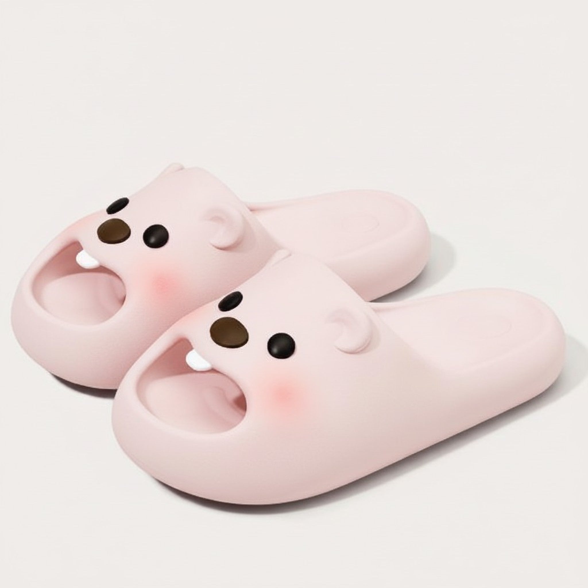 Cute Pink Beaver Lovely Soft Platform Slides