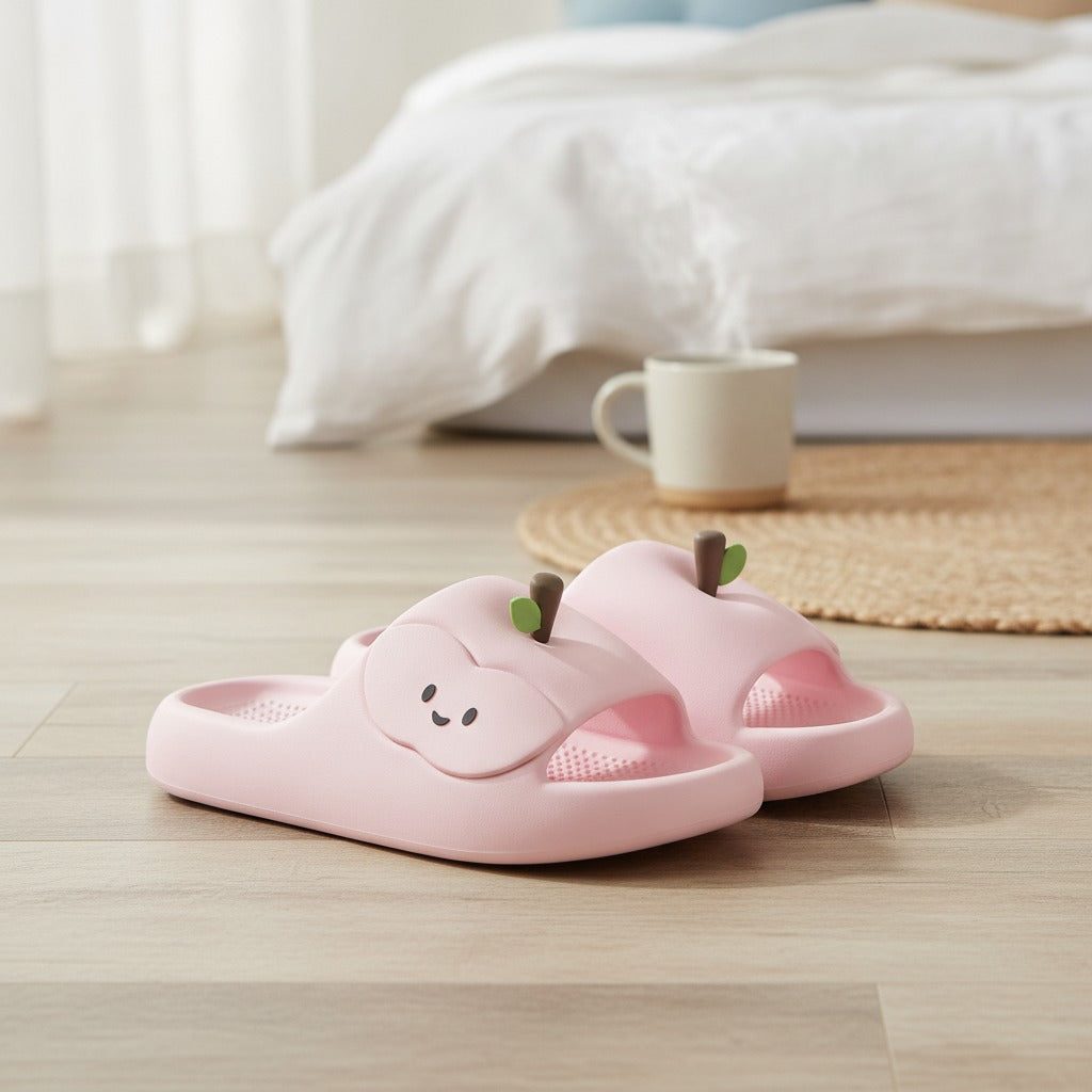 Cute Apple Soft Slide Sandals – apparel accessories (view 3)