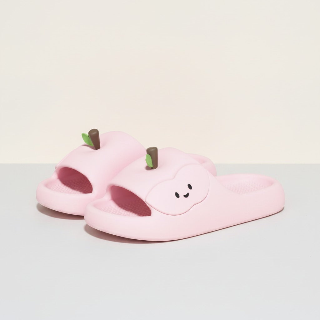 Cute Apple Soft Slide Sandals – apparel accessories (view 1)