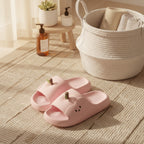Pink Super Soft Apple Cartoon Home Slippers