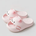 Pink Cute Cartoon Cat Face Comfort Slippers