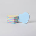 Heart-Shaped Sticky Notes Pad Multicolor – stationery (view 1)