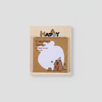 Capybara Carrot Sticky Notes Pad With Mirror – stationery (view 1)