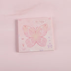 Butterfly Pink Sticky Notes Pad – stationery (view 2)