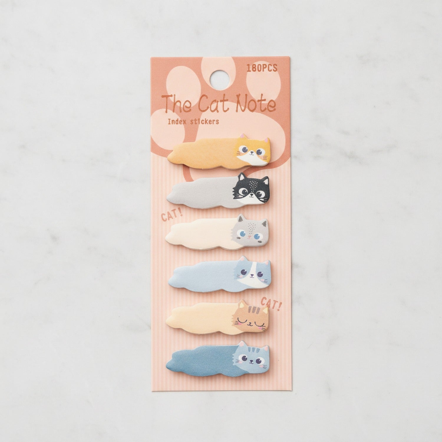 Cat Index Stickers Cute Feline Design Pack