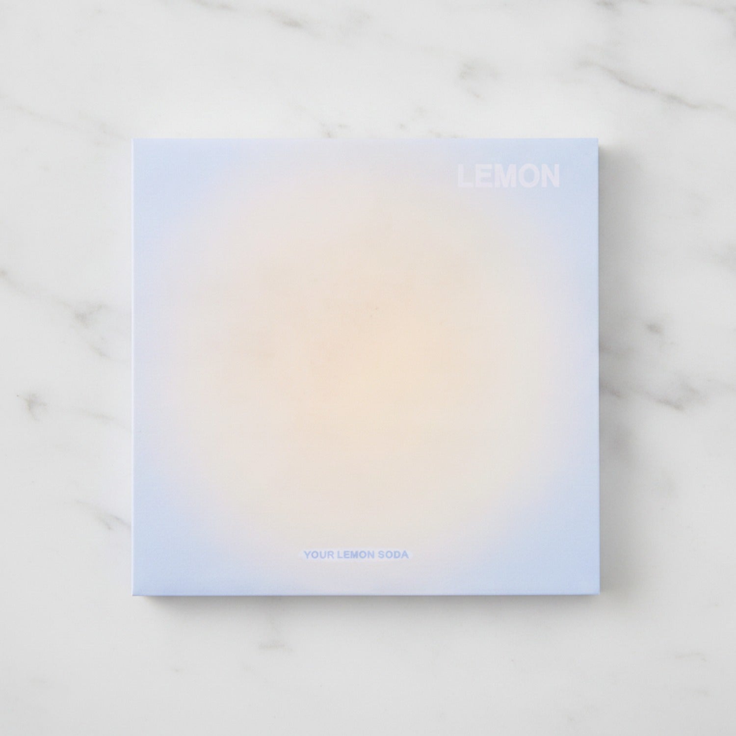 Gradient Yolk'Summer Square Notebook - Blue Yellow Gradient