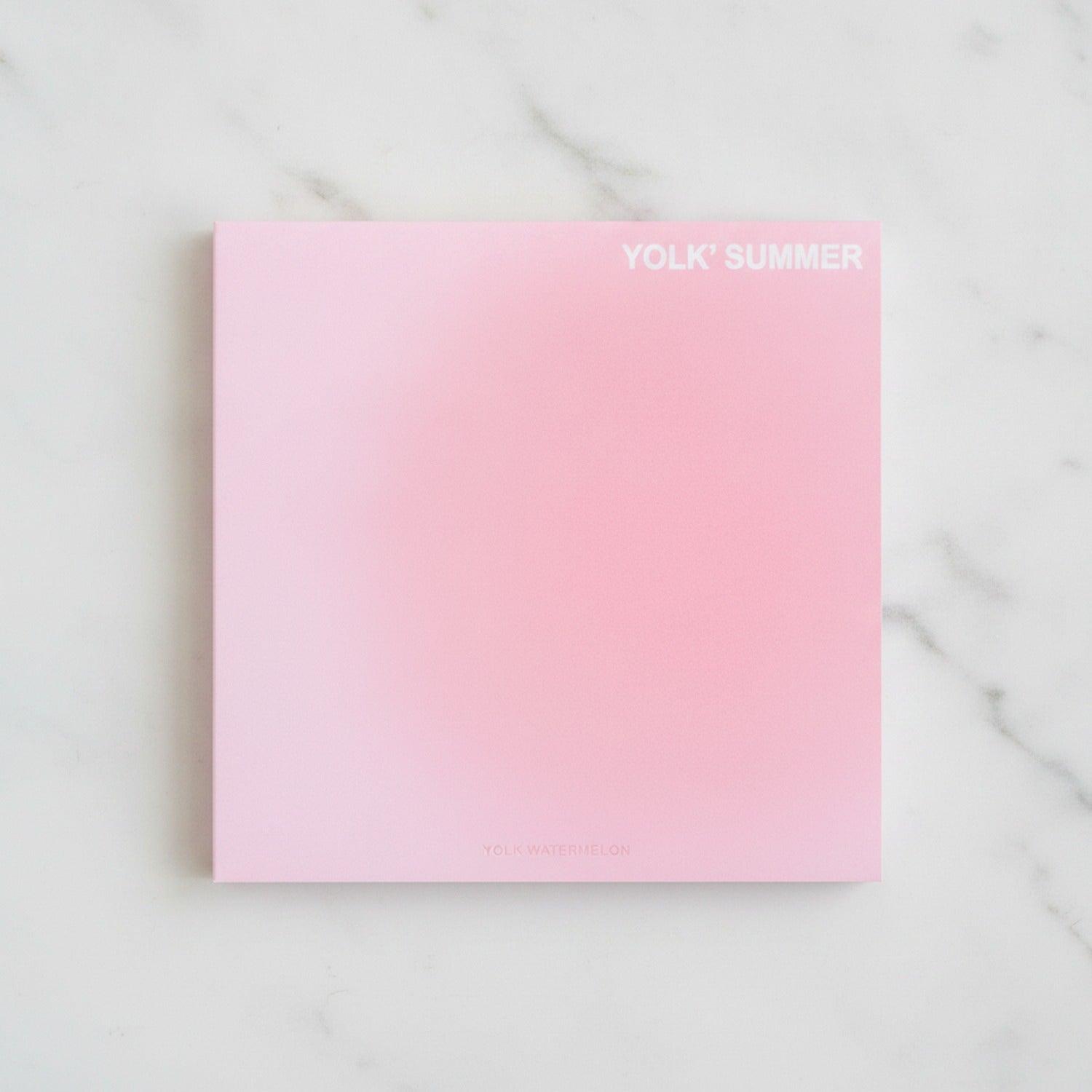 Gradient Yolk'Summer Square Notebook - Pink Ombre