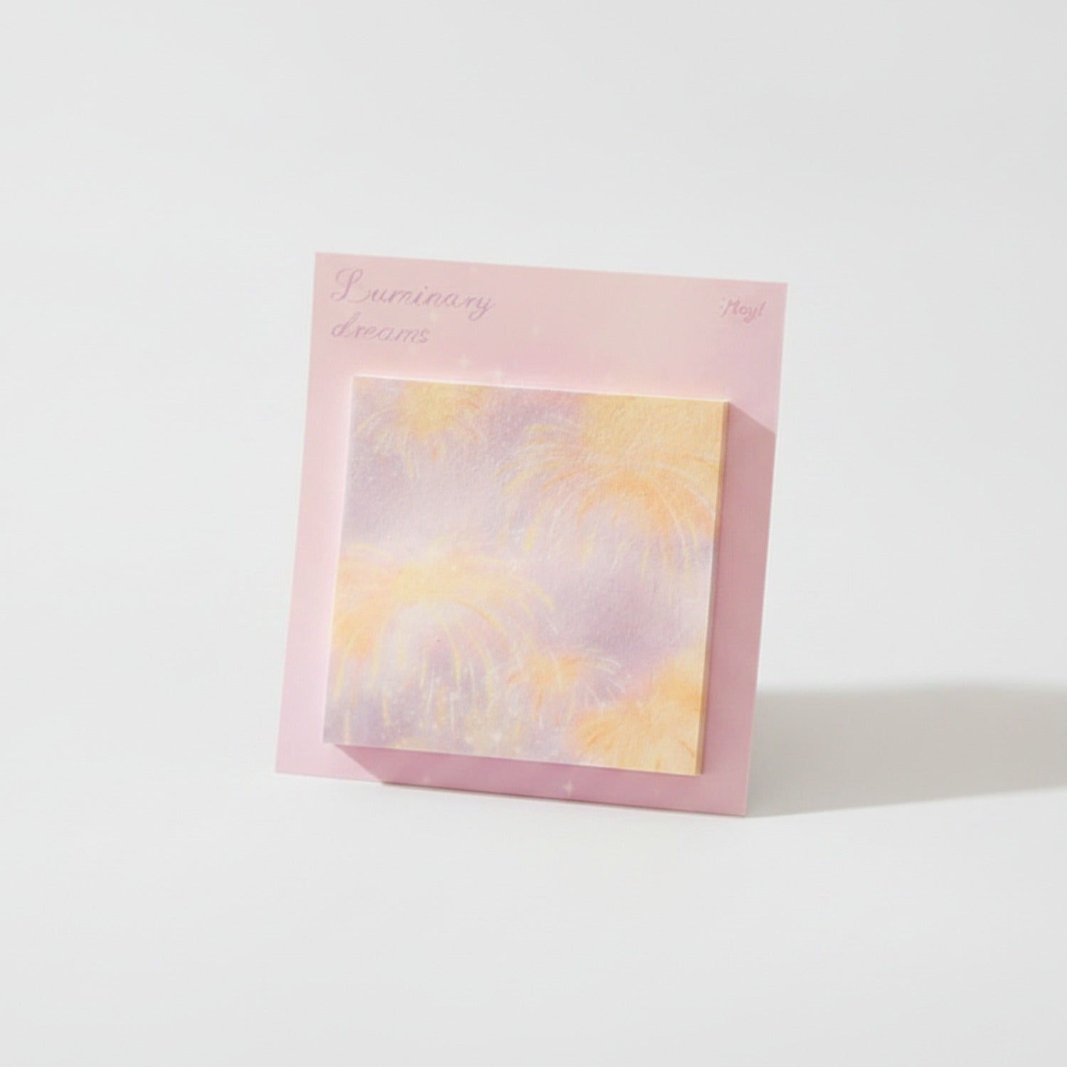 Luminous Dreams Pink Celestial Sticky Notes