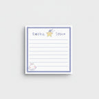 Rabbit Space Sticky Notes With Star Charm – stationery (view 1)