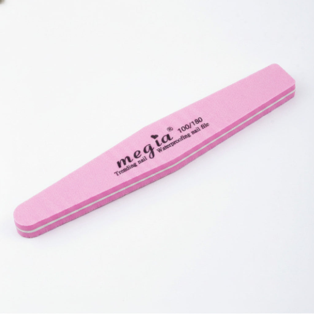 Pink Waterproof Nail File Buffer Tool