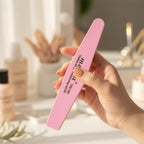 Pink Waterproof Nail File Buffer Tool