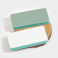 Mint Green Dual Compact Mirror with Wooden Handle