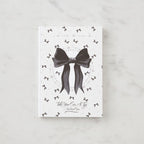 Black Bow Rhinestone Notepad With Sparkle Details – stationery (view 2)