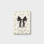 Black Bow Rhinestone Notepad With Sparkle Details – stationery (view 1)
