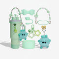 Fluffy Monster Charm Set - Green