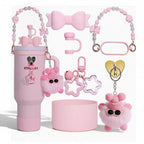 Fluffy Monster Charm Set - Pink – novelty & toys (view 1)
