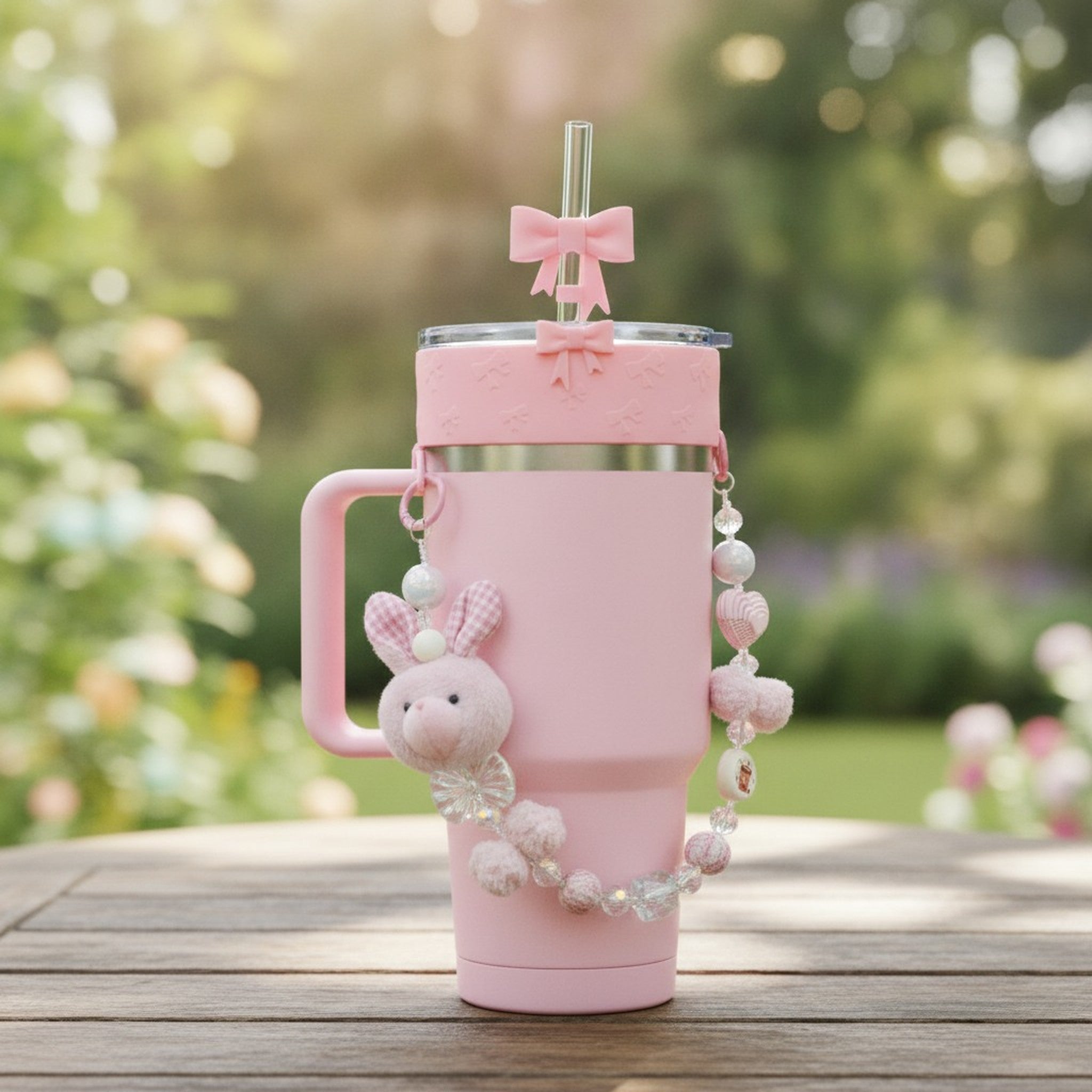 Rabbit Bow Phone Accessory Set – tech (view 2)