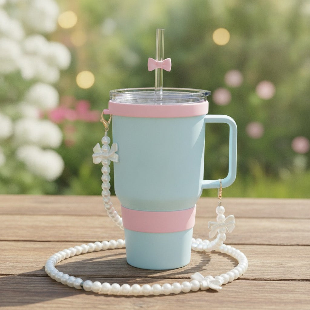 Pearl Bow Cup Holder Strap – apparel accessories (view 3)